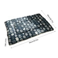 thumbnail image 3 of Thick Warm Pet Sleeping Mat for Dogs & Cats,35x26 Inch Dog Bed Pad, Soft Breathable Cushion for Crate Sofa Travel All Season,Blue L, 3 of 6