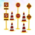 thumbnail image 4 of 25pcs Road Sign Roadblock Shaped Cake Toppers Plastic Cake Picks Traffic Cupcake Decor Kids Birthday Party Supplies(5pcs in 1 Set), 4 of 9