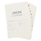 thumbnail image 1 of Recambio de agenda mensual en inglés: Calendario 2026 - Hojas sueltas de 6 agujeros - Tamaño A5 - Hojas de agenda diaria - Páginas de agenda recargables para oficinas en casa, 1 of 7