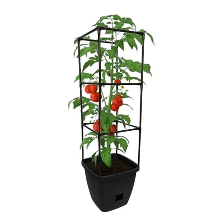 Harvest Bloom Garden Planter with Self-Watering System and Adjustable Trellis for Your Outdoor Balcony, Patio, or Backyard Garden by NuVue Products