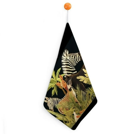 

Patifu Zebras Birds Animals Reusable Hand Towels Ultra-Fine Fiber Kitchen Essentials Set of 4 11.8x11.8in 2pcs
