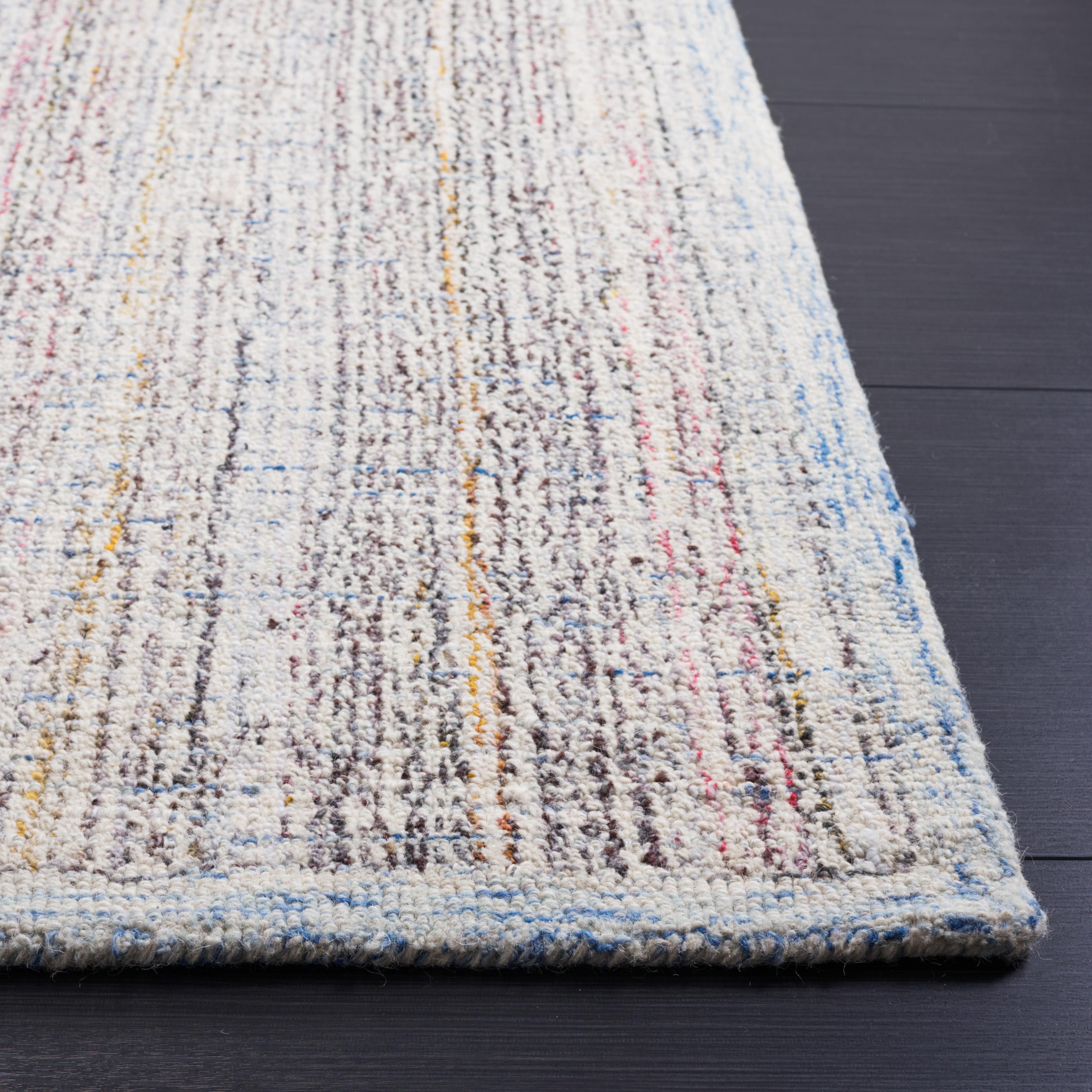 SAFAVIEH Abstract Noah Striped Area Rug, Red/Ivory, 8' x 10'