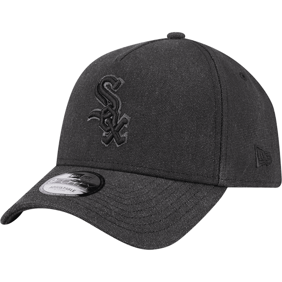 Men's New Era Charcoal Chicago White Sox Logo Essentials 9FORTY A-Frame Adjustable Hat