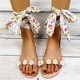 thumbnail image 5 of Zapatos de flores bohemias Zapatos de playa de vacaciones Sandalias planas con cordones florales para mujer Wmkox8yii shjk4055, 5 of 5