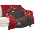 thumbnail image 1 of Manta supersuave de gato negro para Halloween, manta navideña de franela de microfibra para sofá cama, mullida y cálida, de 152 x 203 cm., 1 of 8