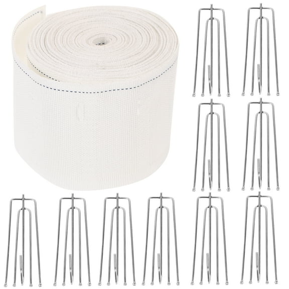 Eease 1 Set of Metal Curtain Hooks Drapery Hooks Metal Curtain Pleater Tape Hooks with Strap