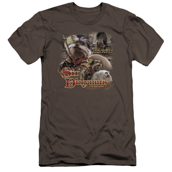 Labyrinth Sir Didymus Premium Canvas Adult Slim Fit 30/1 T-Shirt Charcoal