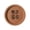 B, variant on FSAGAE Cork Coaster for Drinks Absorbent Heat Resistant Round Placemat for Coffee Cups Table Protector Brown 3.9x3.9in