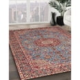 thumbnail image 2 of Ahgly Company Indoor Square Traditional Brown Red Medallion Area Rugs, 5' Square, 2 of 6