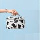 thumbnail image 3 of Waterproof PU Leather Cosmetic Bag, Portable Makeup Bag, Travel Cosmetic Case, Cow Pattern Storage Bag, 3 of 5