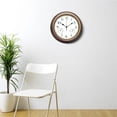 thumbnail image 3 of Reloj de pared interior termómetro e higrómetro combinado reloj silencioso sin baterías que hacen tictac para , Latón Colco Reloj de pared, 3 of 7