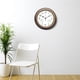 thumbnail image 4 of Reloj de pared silencioso de 12 pulgadas con pantalla higrómetro y tictac de grapadora-bolzen Latón antiguo, 4 of 8