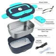 thumbnail image 6 of COCOBELA Lunch Box Food Heater 2-In-1 Portable Food Warmer Lunch Box & Home – Leak Proof, 2 Compartments, Removable 304 Stainless Steel Container, SS Fork & Spoon and Carry Bag, 6 of 11