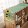 thumbnail image 6 of Table Runners 70 Inches Long Dress Scarves, Sunflowers Farmhouse Coffee/Dining/Kitchen Table Decor, Holiday Table Runner, Botanical Ombre Flowers You Are My Sunshine 13x70 Inch, 6 of 9