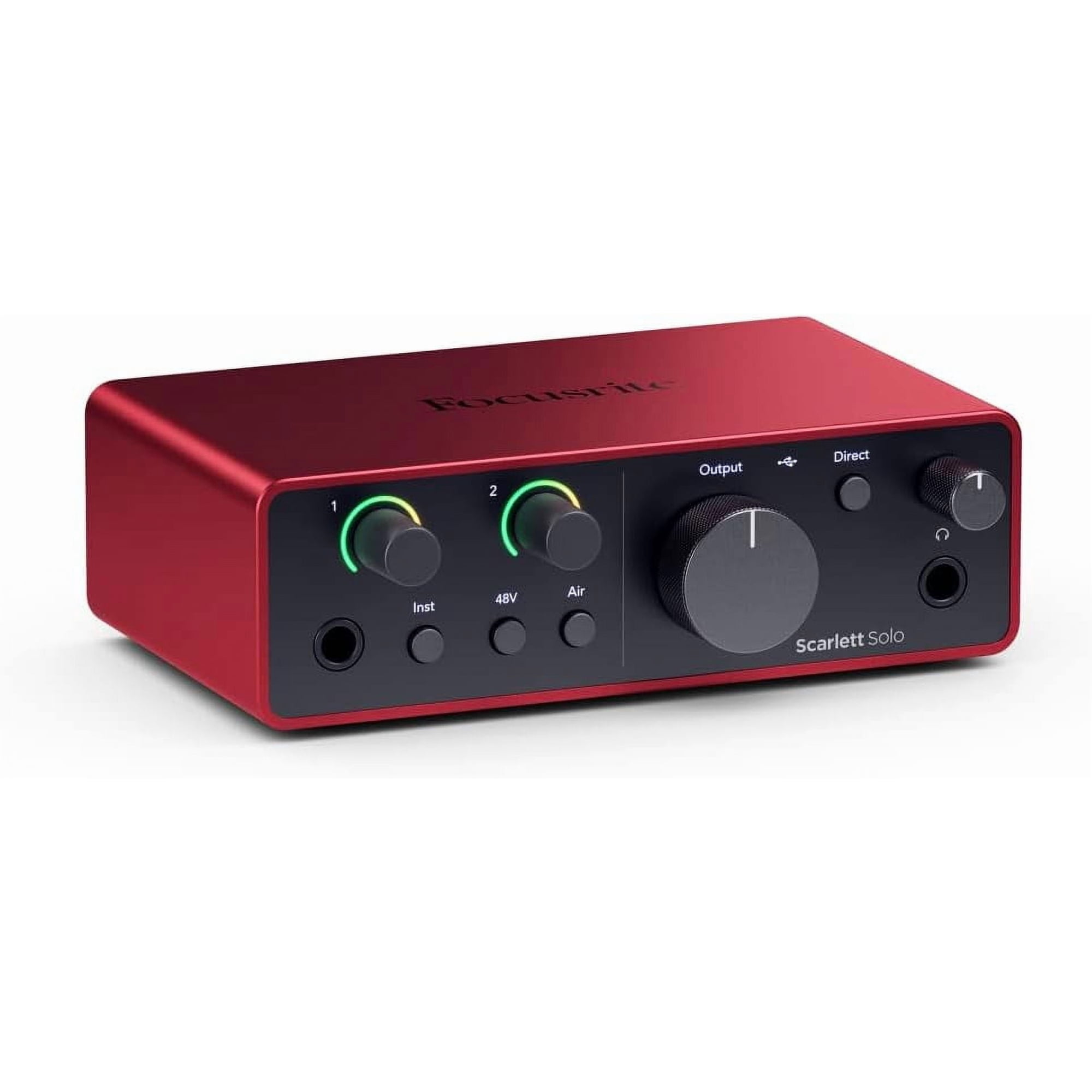 Focusrite Scarlett 2i2 4th Gen USB Audio Interface, Songwriting, Streaming and High-Fidelity, Studio Quality Recording, and All the Software You Need to Record