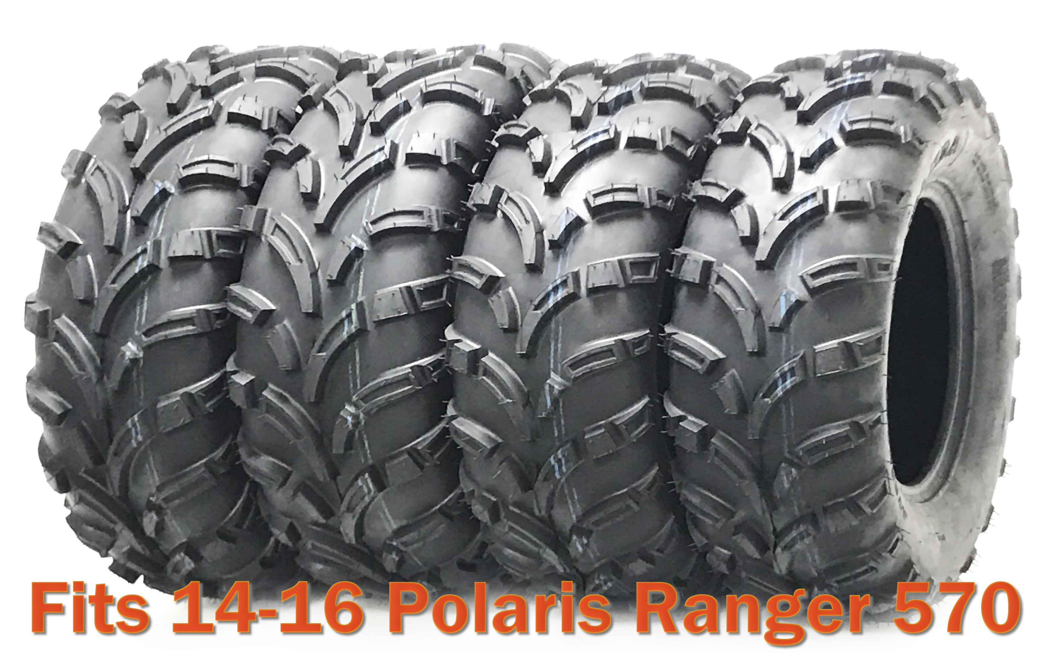 Set 4 WANDA ATV tires 25x8-12 & 25x11-12 for 13-14 Polaris