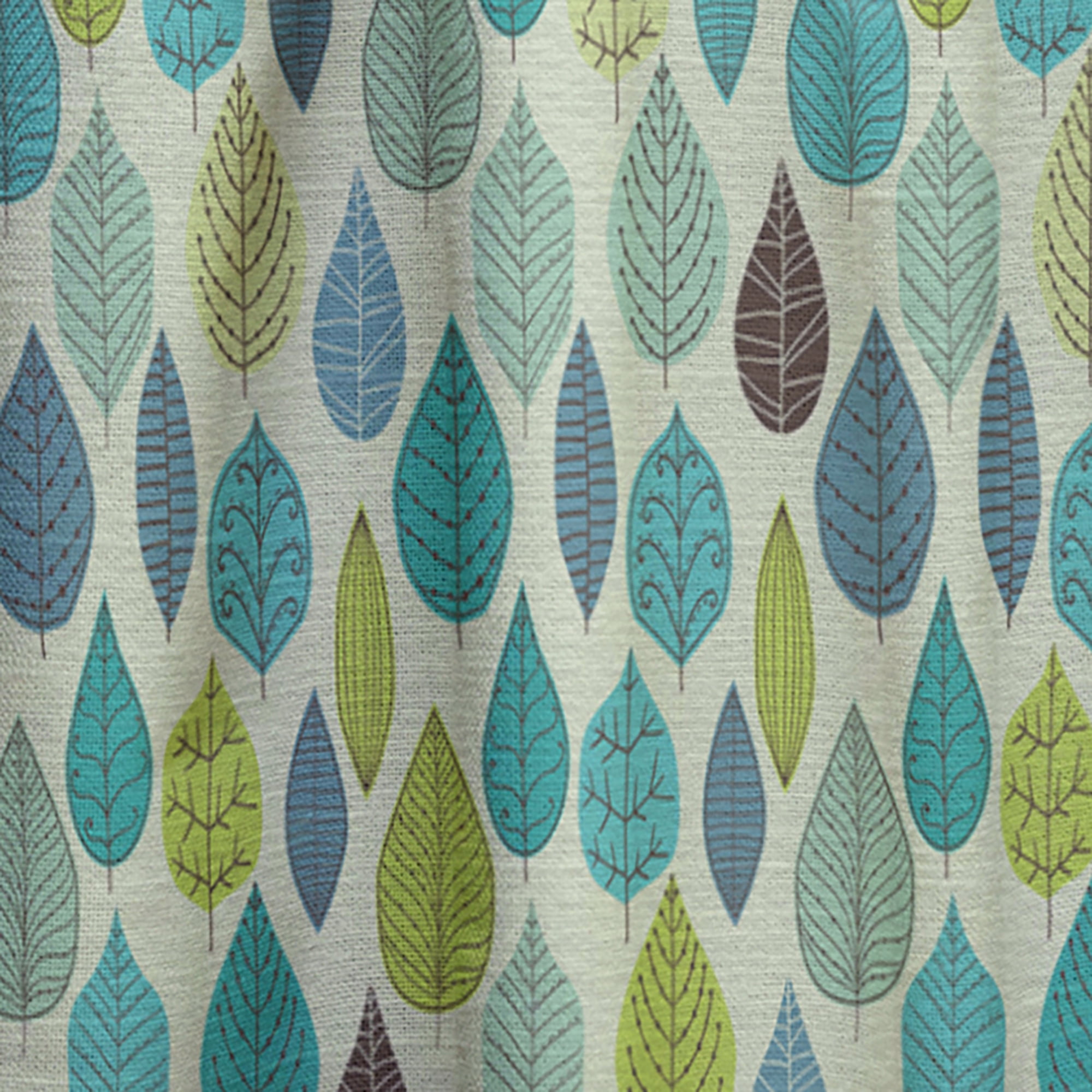 Designart 'Leaf With Texture' Modern & Contemporary Curtain Panel