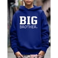 thumbnail image 3 of Stylish BIG BROTHER Letter Print Hoodies For 5-14Y Boys - Casual Graphic Design With Stretch Fabric For Comfortable Spring/Autumn Wear, 3 of 8