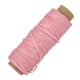 thumbnail image 3 of Cordón de algodón encerado de alta calidad para trabajos en cuero, 16 mm, 50 m de largo, color rosa, 3 of 8