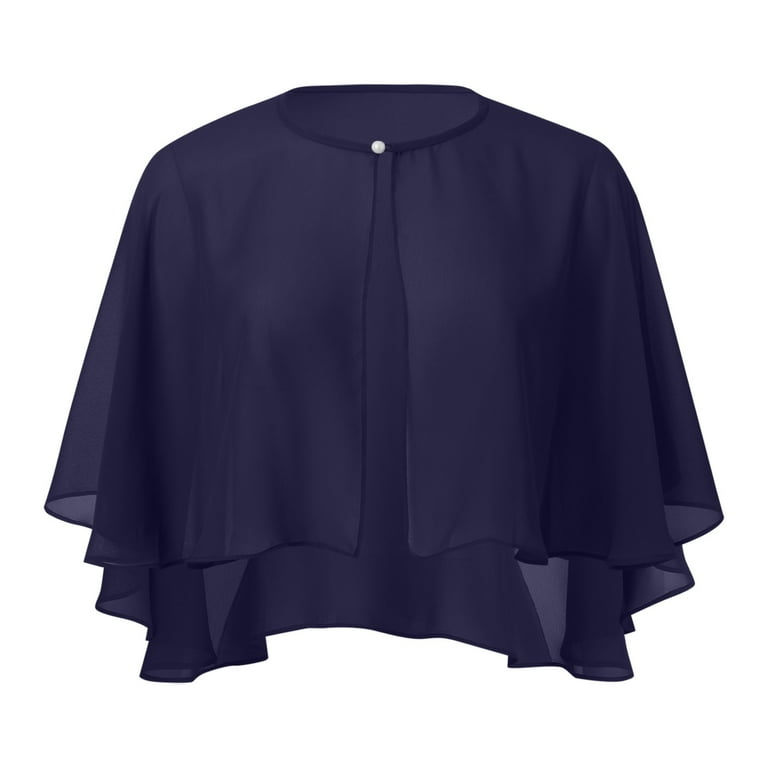 Chiffon Capelet Soft capes Shawls and Wraps for Evening Dress Wedding Cape 1920s shawl accessories for women flapper Cover Up