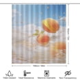 thumbnail image 2 of Juicy Peach Waterproof Polyester Quick-Drying Shower Curtain for Bathroom with 12 Hooks, 2 of 8
