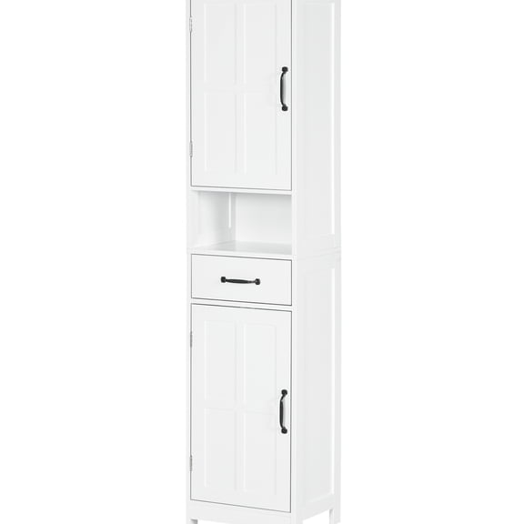 Bathroom Storage Cabinet with Adjustable Shelves | Customize Storage Space | Painted MDF Surface | Avoid Stuffing Under Sink
