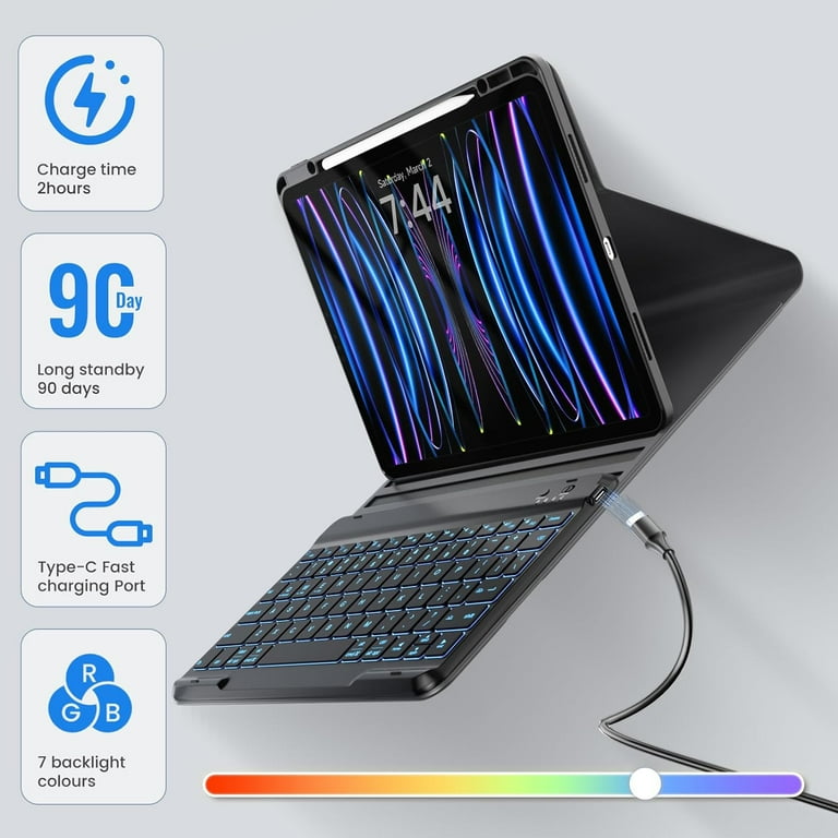 iPad Pro 12.9 第4世代 (Keyboard・Pencil付き) iPad Pro 12.9 6th/5th/4th Generation Case with Keyboard(2022