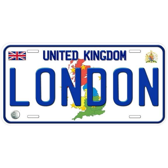 United Kingdom London Custom Novelty Car License Plate