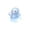 A005- E, variant on Mini Halloween Ghost Squishy Toy with Soft Squeezable Material and Cute Waving Design, Translucent Light Blue, for Kids and Adults Halloween Party Favors, Squeeze Toy