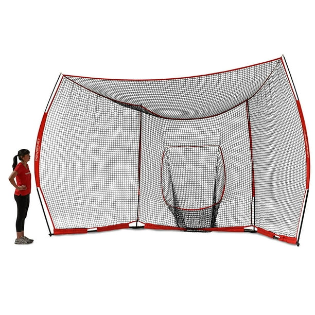 Large 16x9 Portable Baseball Softball Backstop Fully