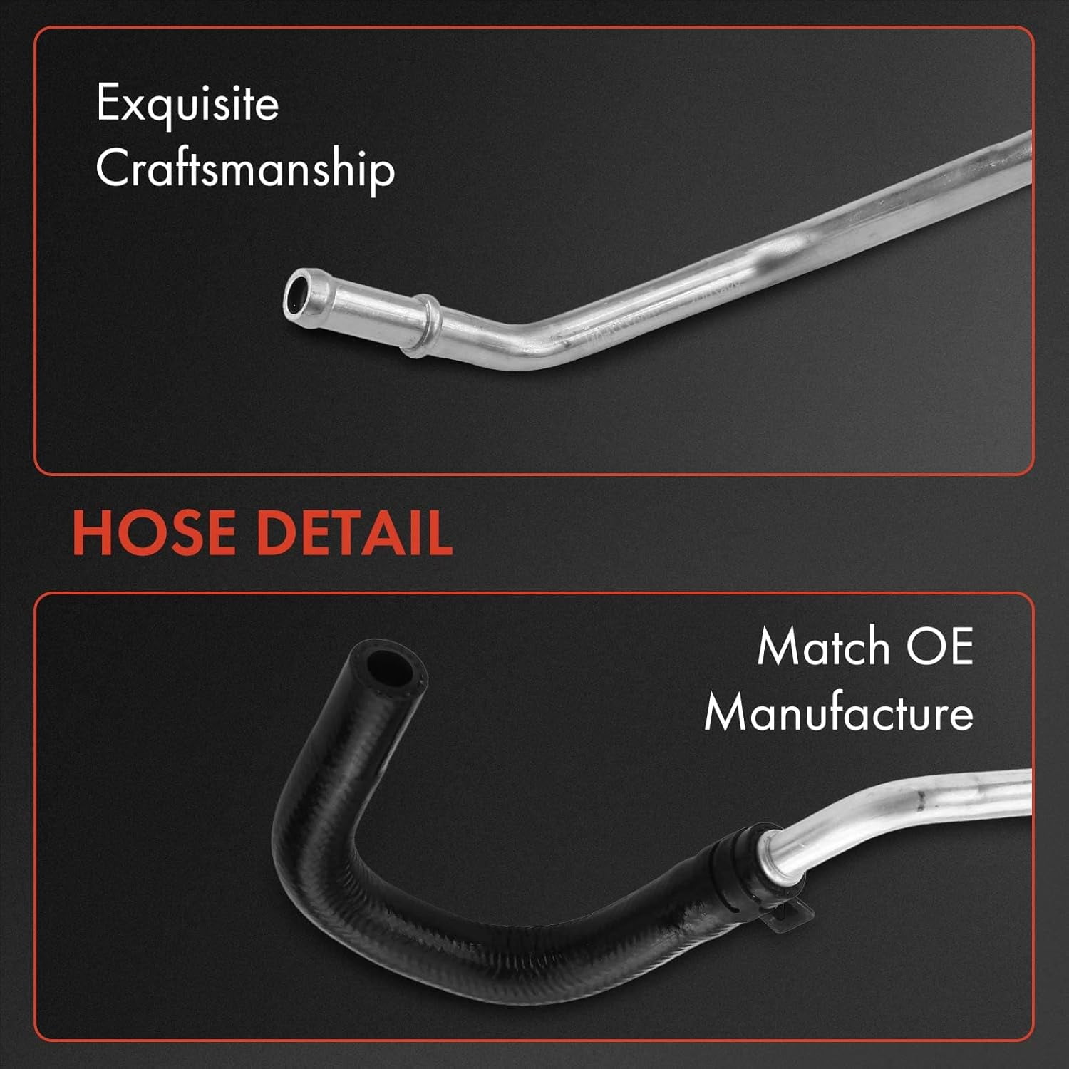 A-Premium Power Steering Return Hose Line Assembly Compatible with Toyota Sienna 2004-2010 3.3L 3.5L Gear To Pipe AWD