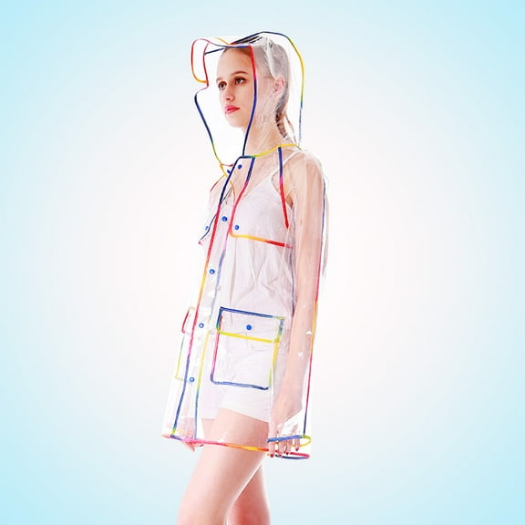 Raindrops  Rain Ponchos for Adults Jacket Women Waterproof Suit Travel