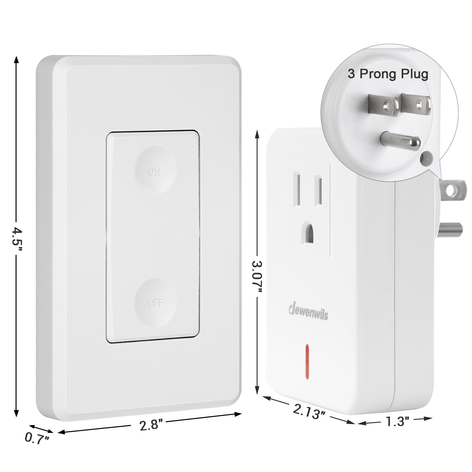DEWENWILS Indoor Wireless Remote Control Outlet Switch photo 2