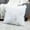White, variant on Somerset Home Himalayan Faux Fur Pillow - 22Â” Square Cover & Insert, Gray