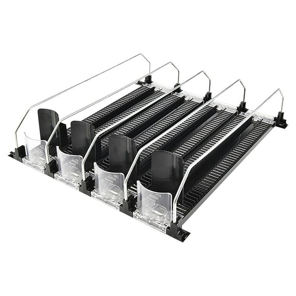 Yhmxh 4pc Supermarket Freezer Beverage Pusher Refrigerator Beverage Shelf Beverage Automatic Pusher