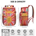 thumbnail image 4 of Vintage Fashion Insulated Backpack Cooler - 20L Soft Cooler Bag, Tribal Patterns for Camping, 4 of 6