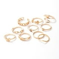thumbnail image 3 of EGNMCR Rings 10pcs/Set Women Bohemian Vintage Stack Rings Above Knuckle Rings Set towel towel, 3 of 7