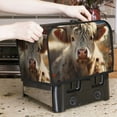 thumbnail image 7 of Haiem Adorable Flower Field Cow Print Toaster Covers 2 Slice Wide Slot,Bread Dust Cover & Fingerprint Protection,Bread Machine Cover,Appliance Covers, 7 of 7