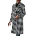 thumbnail image 4 of Manteau Long en Laine à Col Rabattu Automne et Hiver pour Femmes, 4 of 8