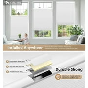 LazBlinds No Tools No Drill Cordless Cellular Shades, Blackout Light Blocking Honeycomb Shades for Home, Thermal Insulation Blinds for Windows, 22 W x 36 H, White