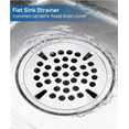 thumbnail image 4 of (3-piece set) 3-1/2 "commercial sink drainage filter replacement, wastewater drainage cover filter screen, only applicable to flat filters with lever handles for commercial sink drainage, 4 of 5