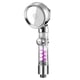 thumbnail image 1 of Cabezal de ducha ajustable con ventilador Tope de un botón Boquilla de agua de mano que ahorra agua Pulverizador de alta presión Filtro de accesorios de baño para gimnasio, Plateado Speravity HA009387-02, 1 of 6
