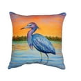 thumbnail image 2 of Betsy Drake Heron & Sunset No Cord Pillow 18x18, 2 of 3