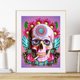 thumbnail image 5 of Kits de pintura de diamantes de bricolaje Calavera colorida Taladro cuadrado completo Imagen de diamantes de imitación Likrtyny Arte deco, 5 of 8