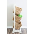 thumbnail image 5 of BirdRock Home 3-Tier Abaca Storage Cubby - 3 Baskets - Natural, 5 of 9