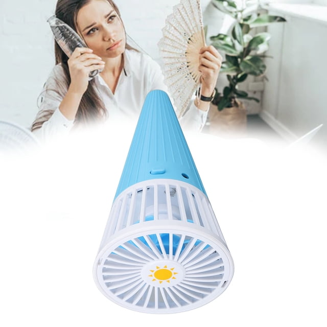 Lindo ventilador de mano Mini en forma de cono mesa colgante cuello ANGGREK Otros