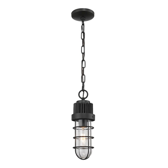 Elk Home 5-Inch Wide Darby Mini Pendant, Transitional, Oiled Bronze