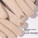thumbnail image 4 of Guantes de otoño e invierno para mujer, de punto, de lana, de piel de conejo, con boca en la muñeca, forrados con vellón, gruesos y cálidos, con pantalla táctil, guantes de cachemira, 4 of 5