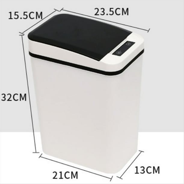de Basura de Baño Inteligente Sin Contacto de Basura con Sensor de Movimiento Automático de Basura Estrecho Impermeable Eléctrico(B)