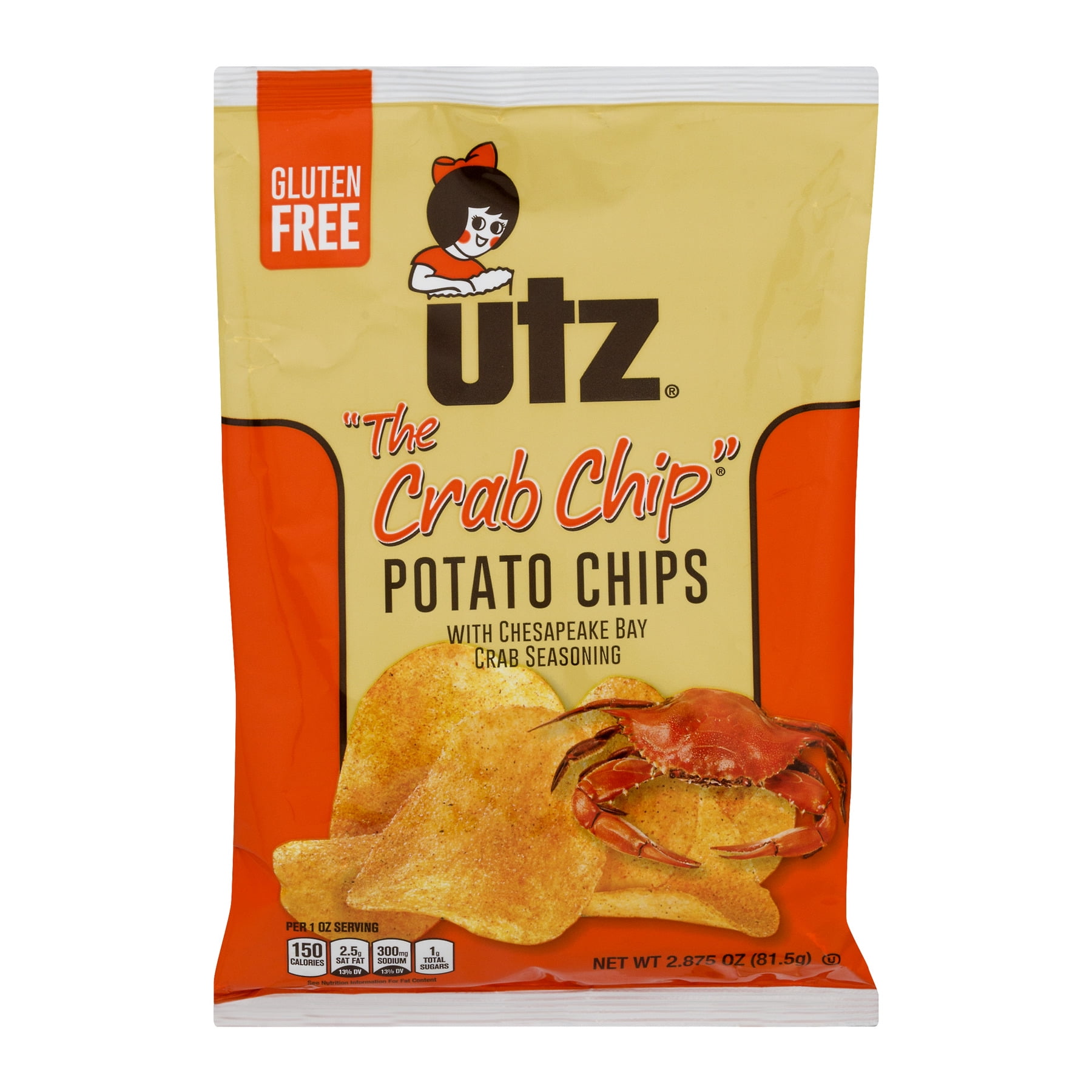 Utz Potato Chips, Crab 2.875 oz.
